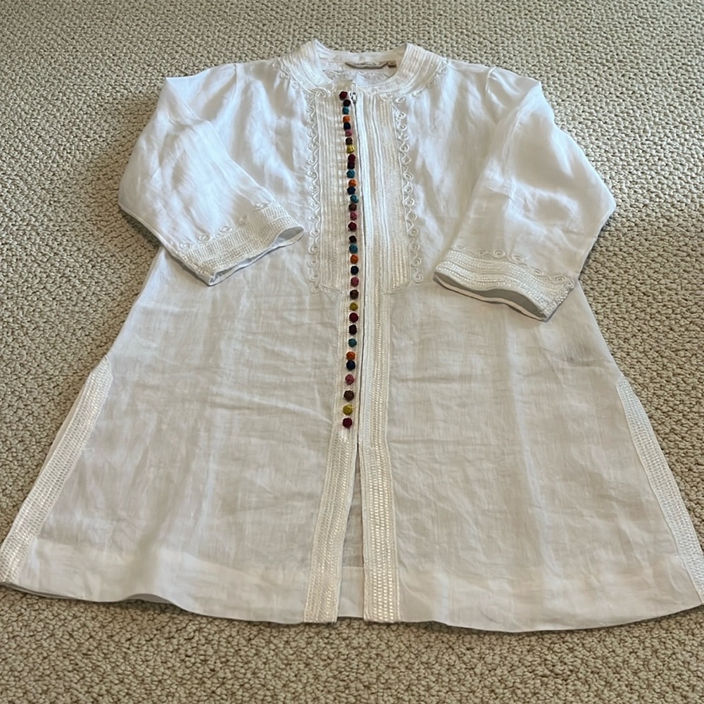 WHITE “Pom Pom” Tunic